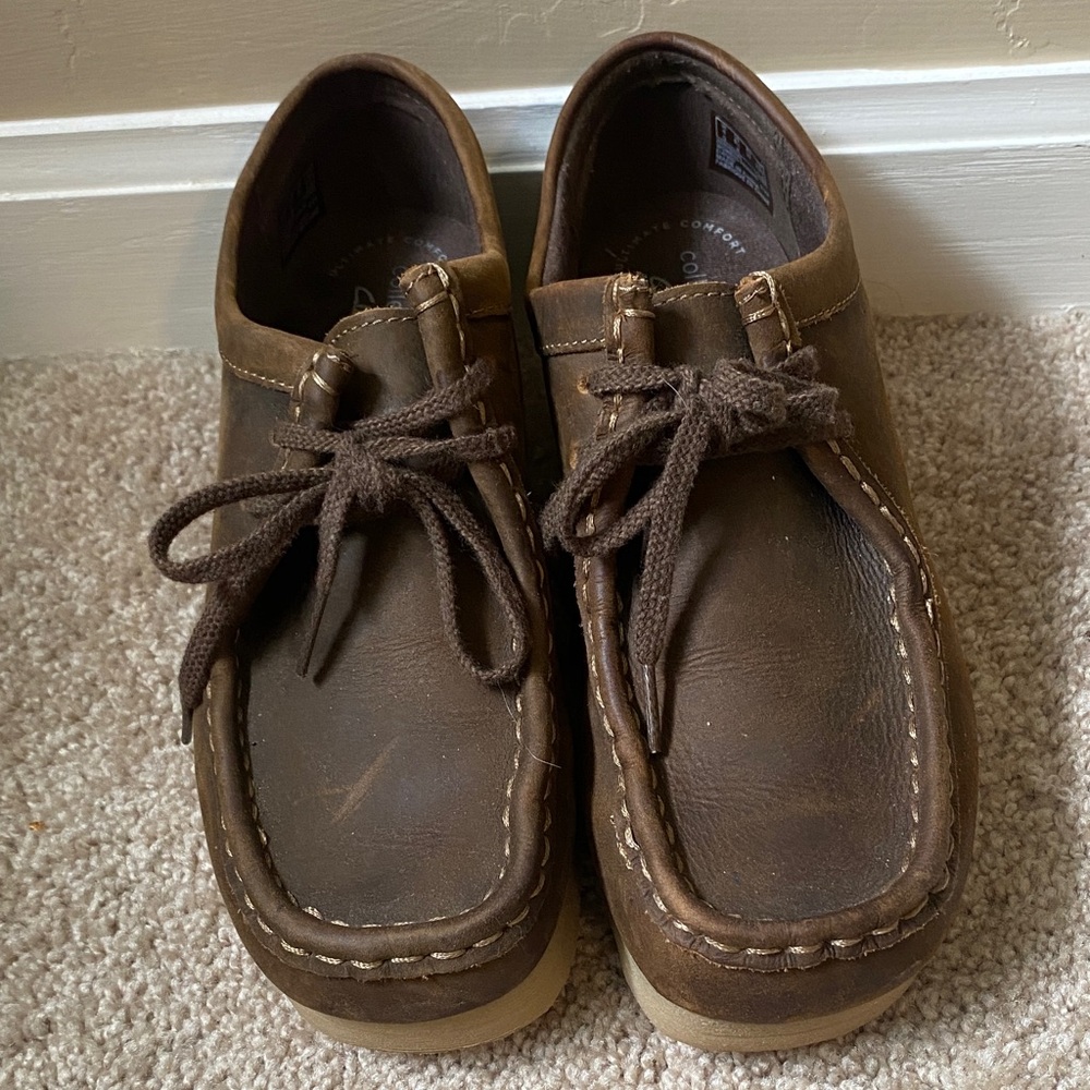 Clarks Brown Leather Shoes